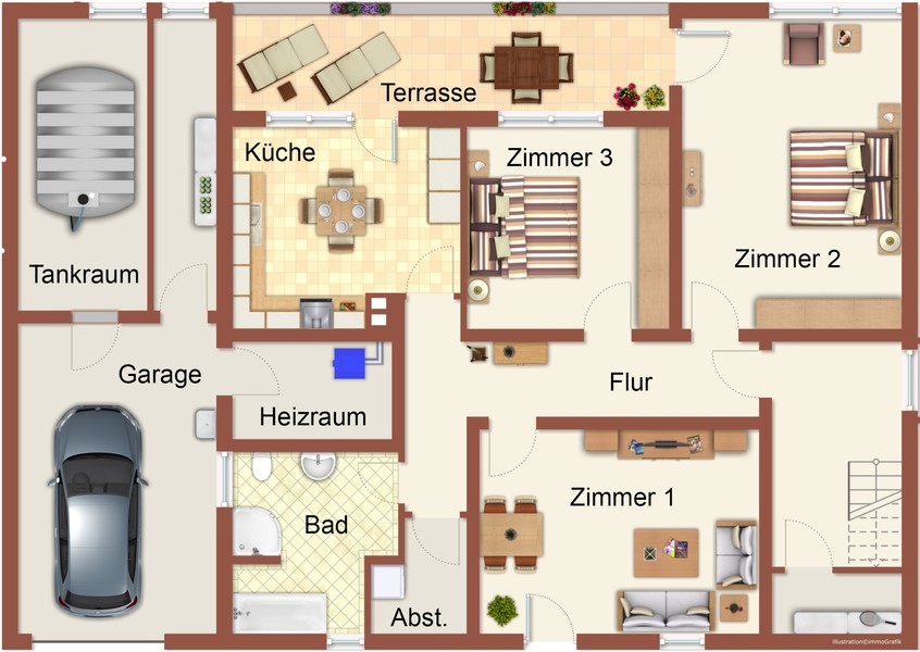 Grundriss UG - Raum für individuelle Wohn(t)räume: Attraktives und ausbaufähiges Zweifamilienhaus in Dielheim