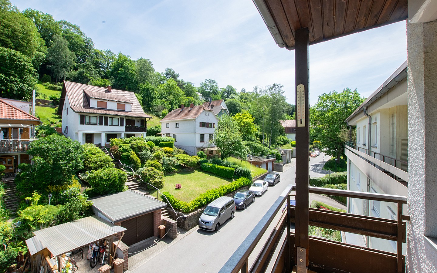 Balkon 2 - Provisionsfrei: 3-Zimmer-Wohnung in herrlicher Aussichtslage von Neckargemünd!