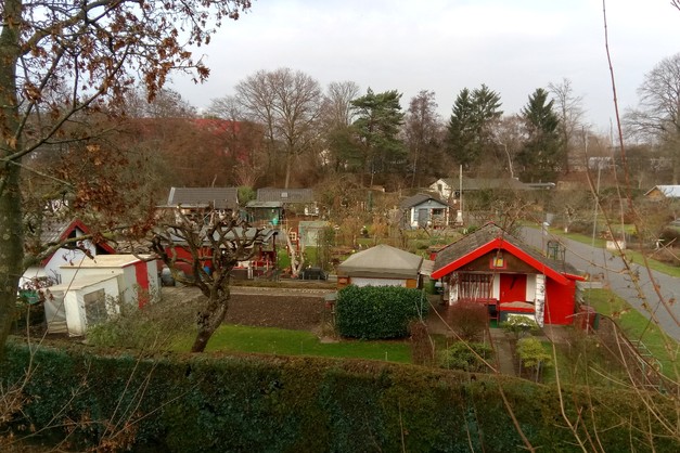 In Nippes selbst gibt es drei Kleingartenanlagen. Den Anfang macht der Kleingärtnerverein Flora e. V., der sich bis zur Escher Straße entlang zieht.
