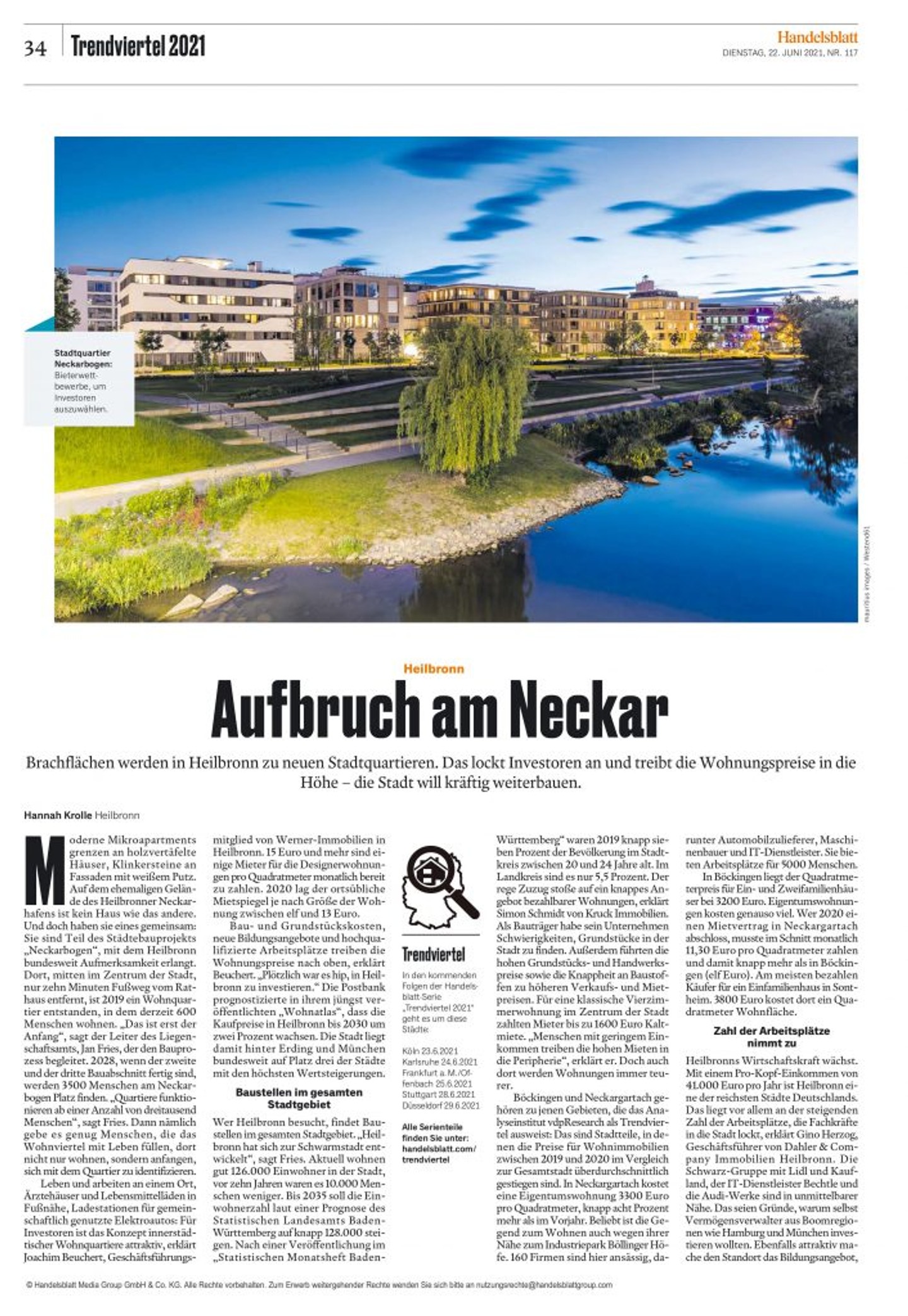 Immobilienmakler Heilbronn_Artikel_Handelsblatt - Immobilienmakler in Heilbronn - ©Hannah Knolle