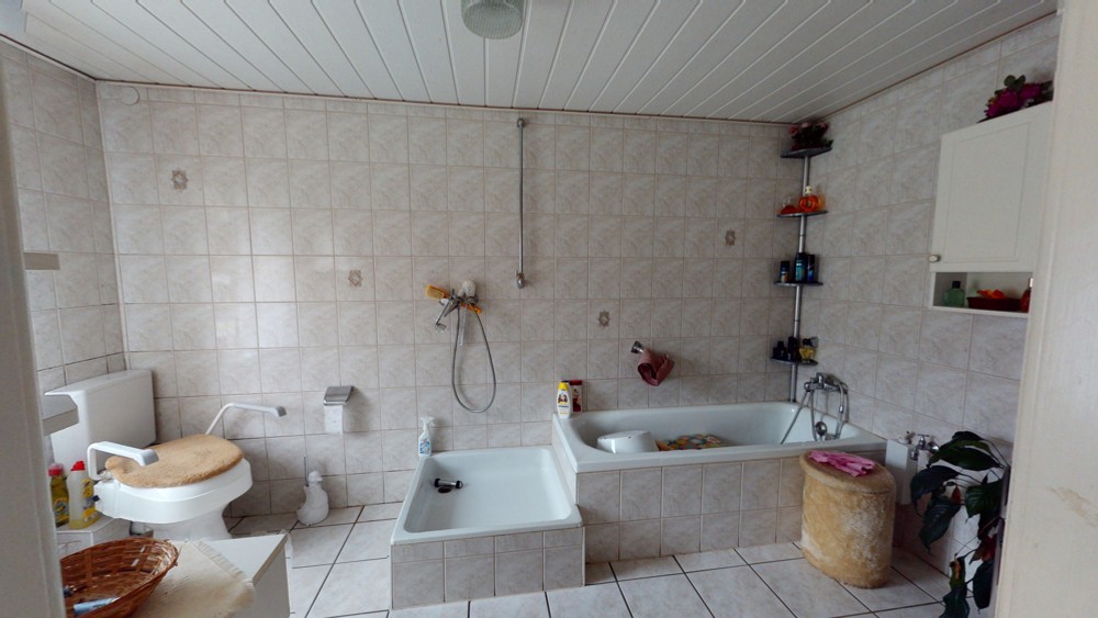 Dusch-und Wannenbad älterer Wohnteil
				