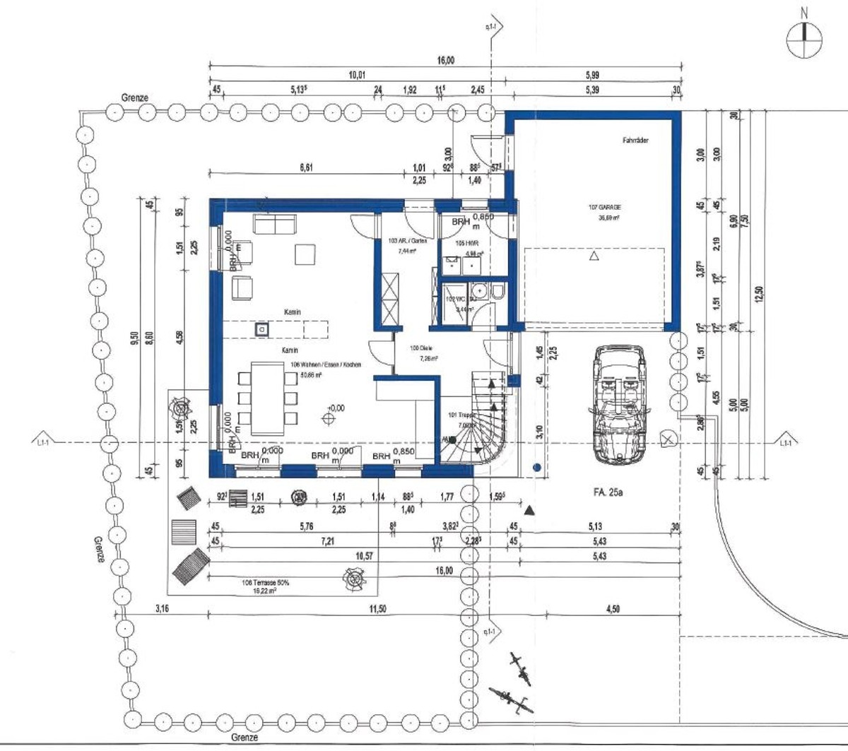 Erdgeschoss - Planungsvorschlag 
				
