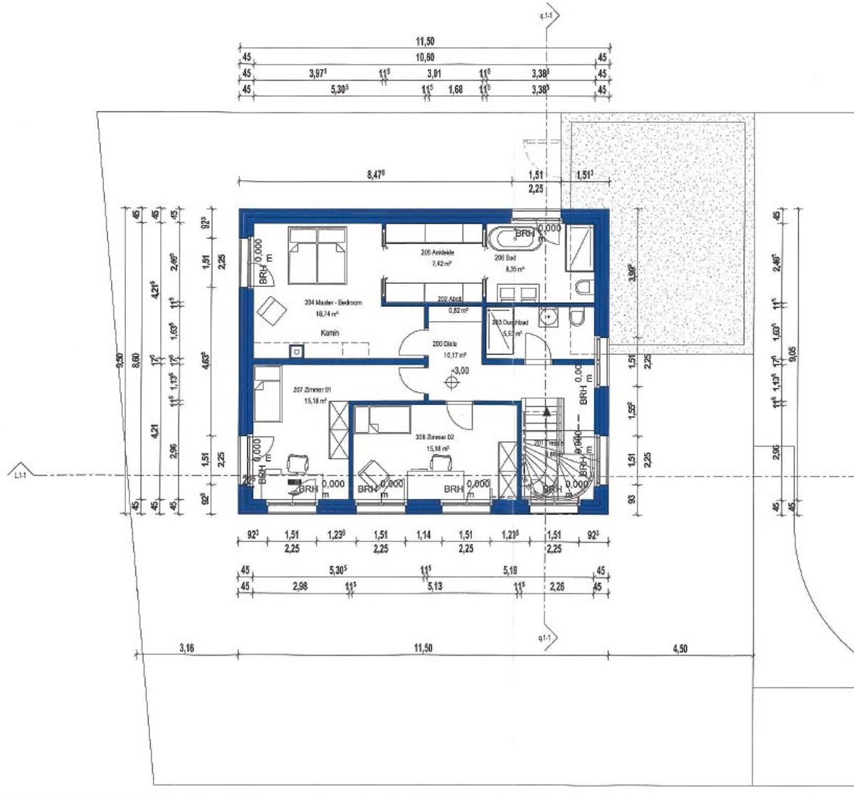 1. Obergeschoss - Planungsvorschlag 