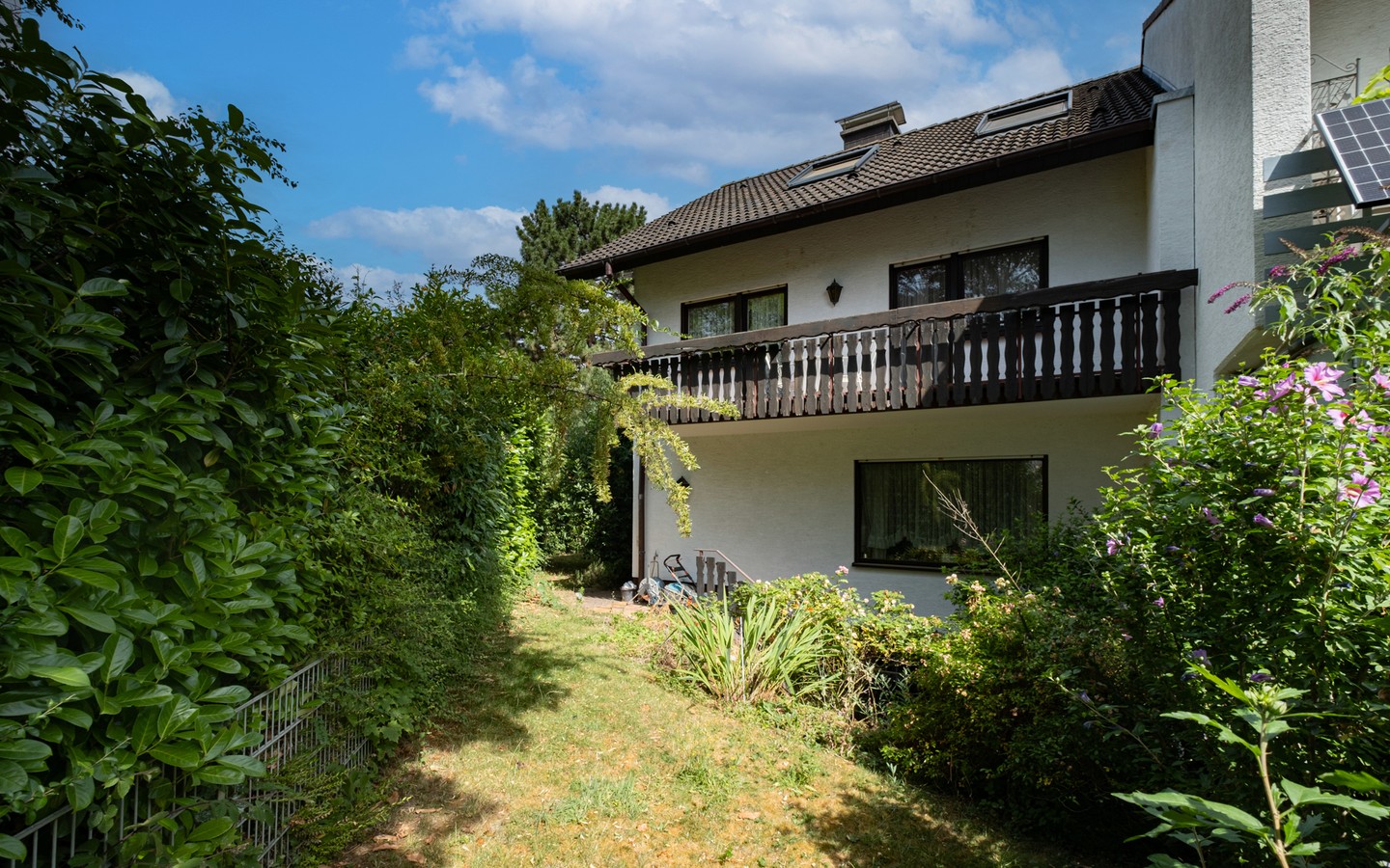 Gartenansicht - Geräumiges Reihenendhaus in ruhiger, familienfreundlicher Wohnlage mit grünem Flair in HD-Kirchheim
