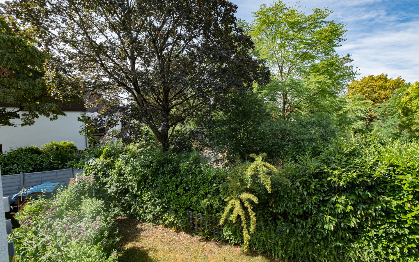 Ausblick - Geräumiges Reihenendhaus in ruhiger, familienfreundlicher Wohnlage mit grünem Flair in HD-Kirchheim