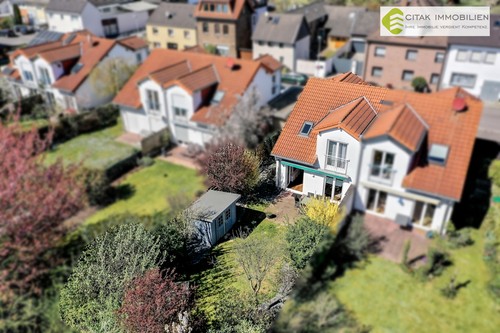 Luftbild Gartenseite - Doppelhaushälffte in Bornheim-Hersel
				
