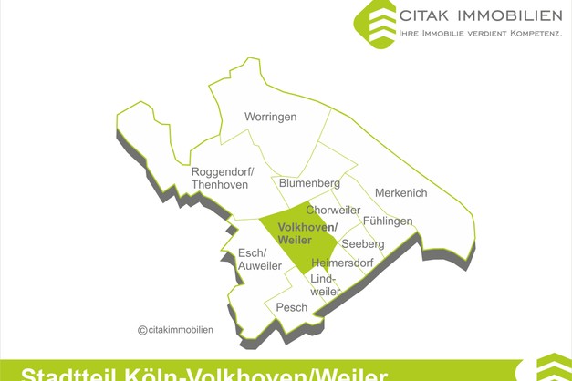 Sie suchen nach einem Immobilienmakler für Köln-Volkhoven/Weiler der Ihr Haus oder Eigentumswohnung sicher und stressfrei verkaufen kann?