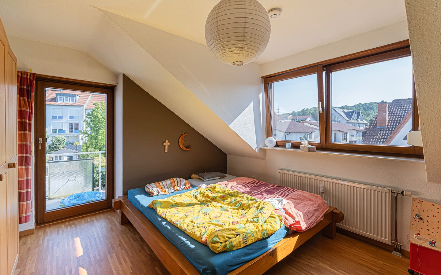 Schlafzimmer - Hell-freundlich-gemütlich: Großzügige 3-Zimmerwohnung in Wiesloch