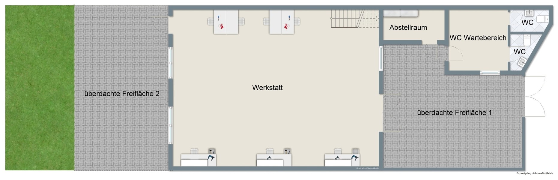 Grundriss Werkstatt - Lebendiger Standort in begehrter Lage: Wohn- und Geschäftshaus in der Heidelberger Altstadt
